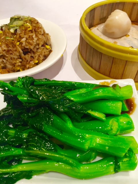 Stir Fried Sweet Rice and Chinese Broccoli at Cinnamon Tree